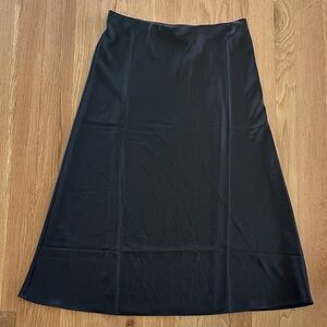 I.Crew Black Gwyneth Slip Skirt Size S